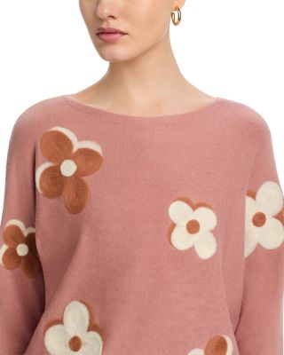 Floral Dolman Sleeve Sweater