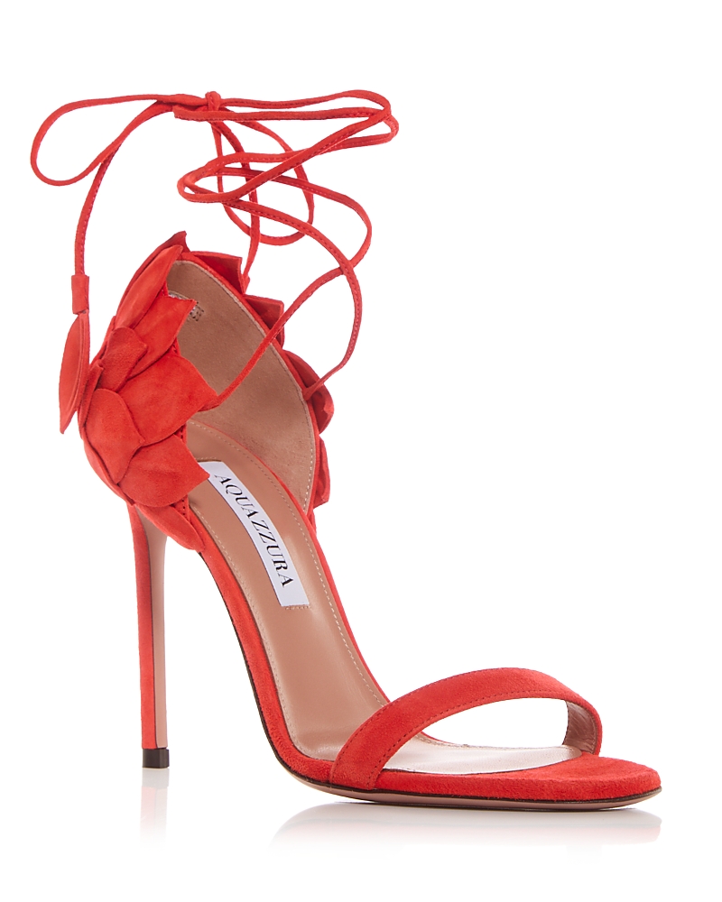 Aquazzura Women's Hibiscus Ankle Tie Sandals