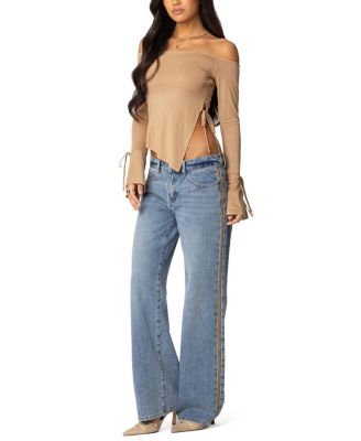 Jeni Asymmetric Off Shoulder Top