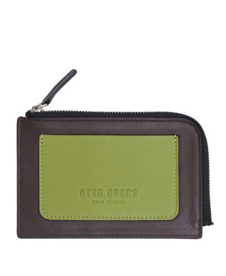  Italian Leather Piccolo Zip-Around Card Wallet