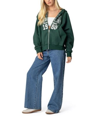 1980 Oversized Zip Up Hoodie