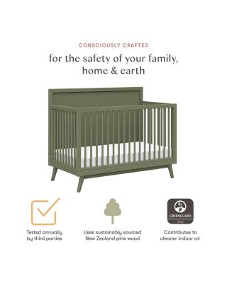 Palma 4 in 1 Convertible Crib with Toddler Bed Conversion Kit