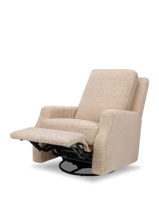 Sigi Recliner and Swivel Glider in Faux Shearling