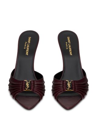 SAINT LAURENT - Women's Babylone Mules in Smooth Leather