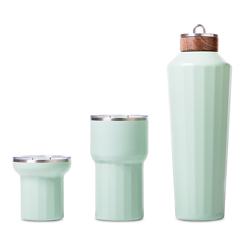 Business & Pleasure Hemingway Flask In Sage Green