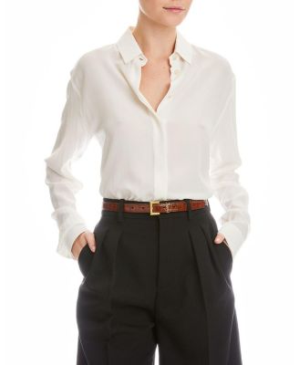 Cassandre Thin Belt in Crocodile-embossed Leather