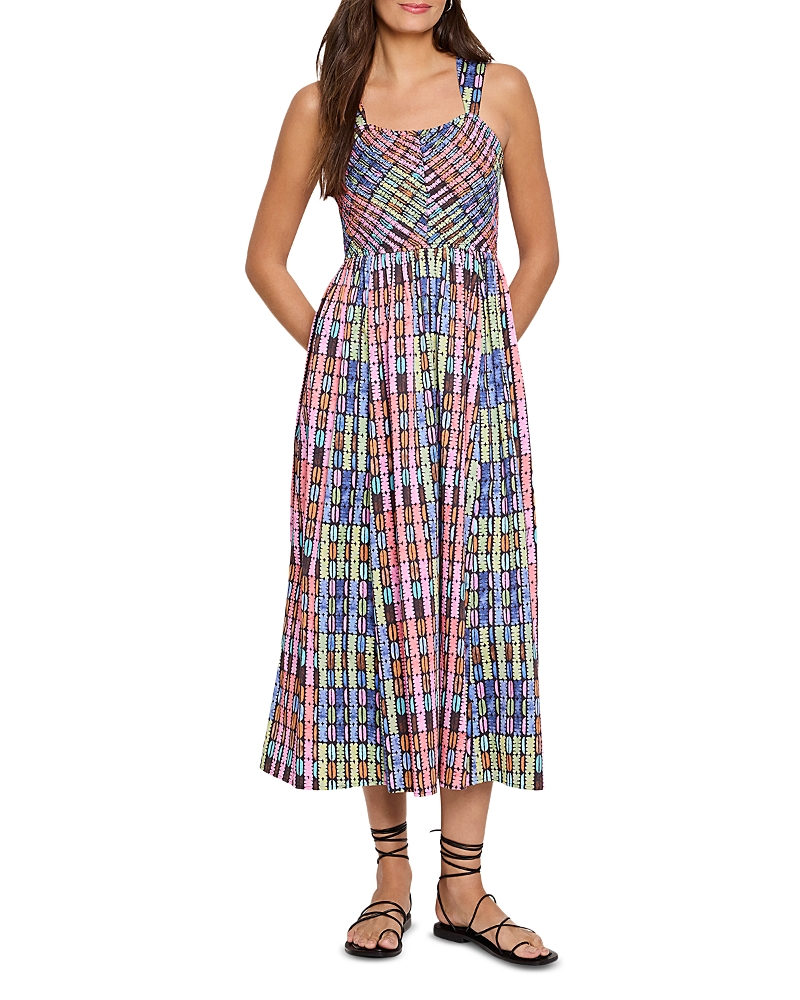 Nic + Zoe Nic+zoe Sarah Rainbow Macaroon Sleeveless Maxi Dress In Pink Multi