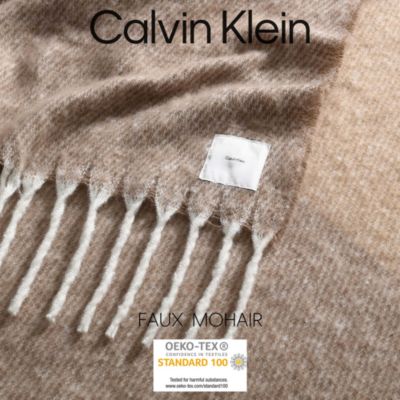 Mohair Ombr&amp;eacute; Yarn Dyed Throw Blanket, 70&amp;quot;L x 50&amp;quot;W