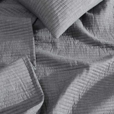 Mini Channel Stitch Solid 3 Piece Quilt Set, King