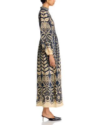 blue ainika tropical splendor mini dress ANIKA MINI DRESS NAVY BLUE M