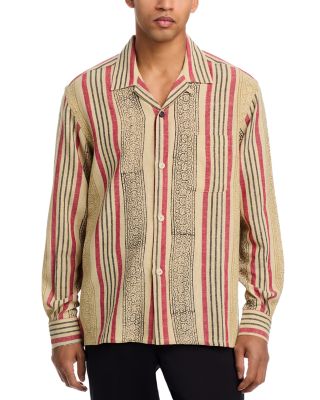 Ayo Printed Long Sleeve Camp Shirt