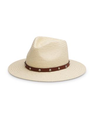 rag & bone - Cabochon Studded Packable Straw Fedora