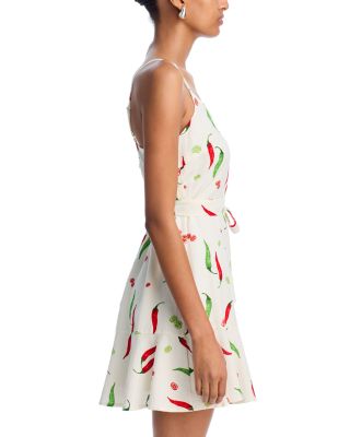 Printed Tie Waist Mini Dress - Exclusive