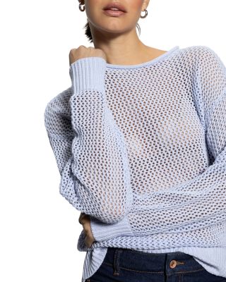 Cotton Open Knit Sweater