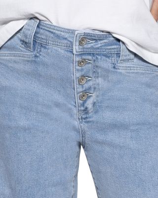 Luna Mid Rise Wide Leg Jeans in Blue Moonlight