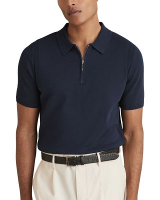 Berkley Slim Fit Quarter Zip Knit Polo Shirt