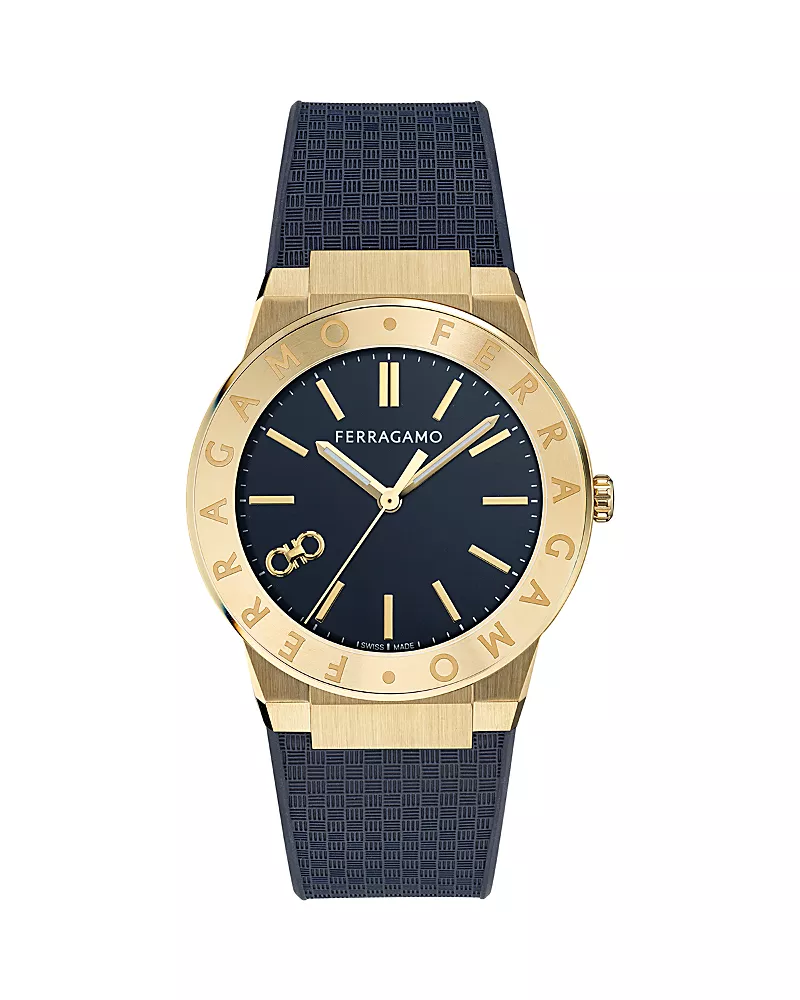 Ferragamo Sapphire Logo Watch, 41mm