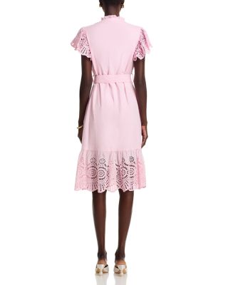 Eyelet Trim Dress