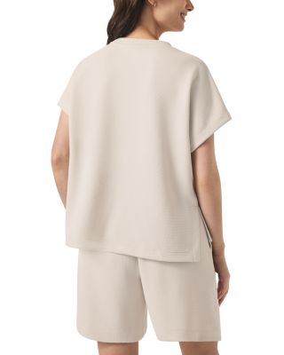 Waffle Knit Scuba Sweatshirt 