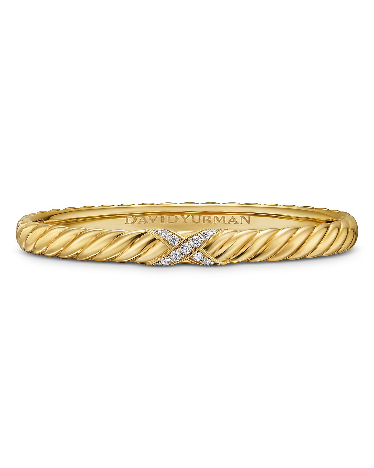 Sculpted Cable X Center Station Cuff Bracelet