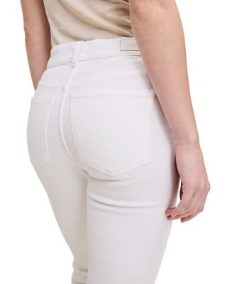 Petite Bridget Crop Instasculpt™ High Rise Bootcut Jeans in White