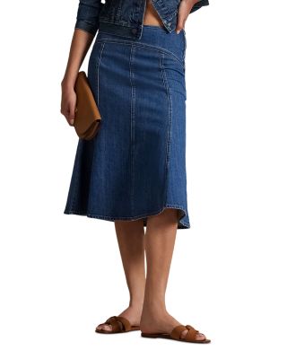 Ralph Lauren - Paneled Denim A Line Skirt