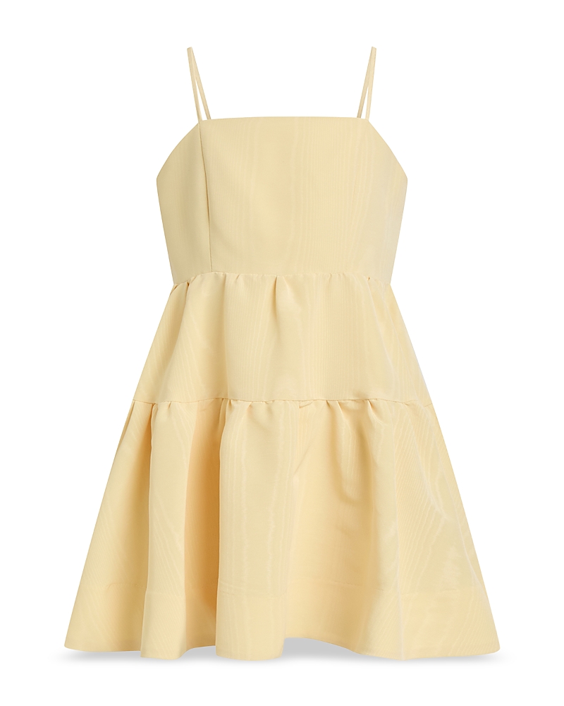 Shop Bardot Junior Girls' Charlotte Mini Dress - Little Kid, Big Kid In Canary Yellow