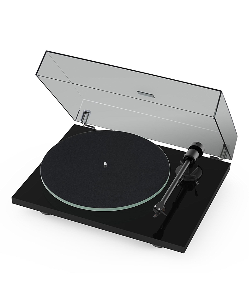 Shop Pro-ject T1 Evo Bt Turntable With Bluetooth 5.0 & Ortofon Om 10 Mm Cartridge In Black