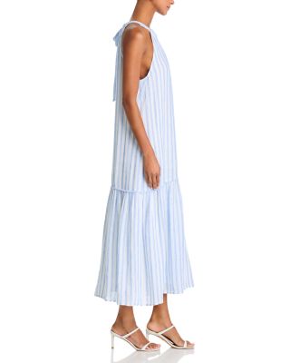 Tiered Contrast Maxi Dress