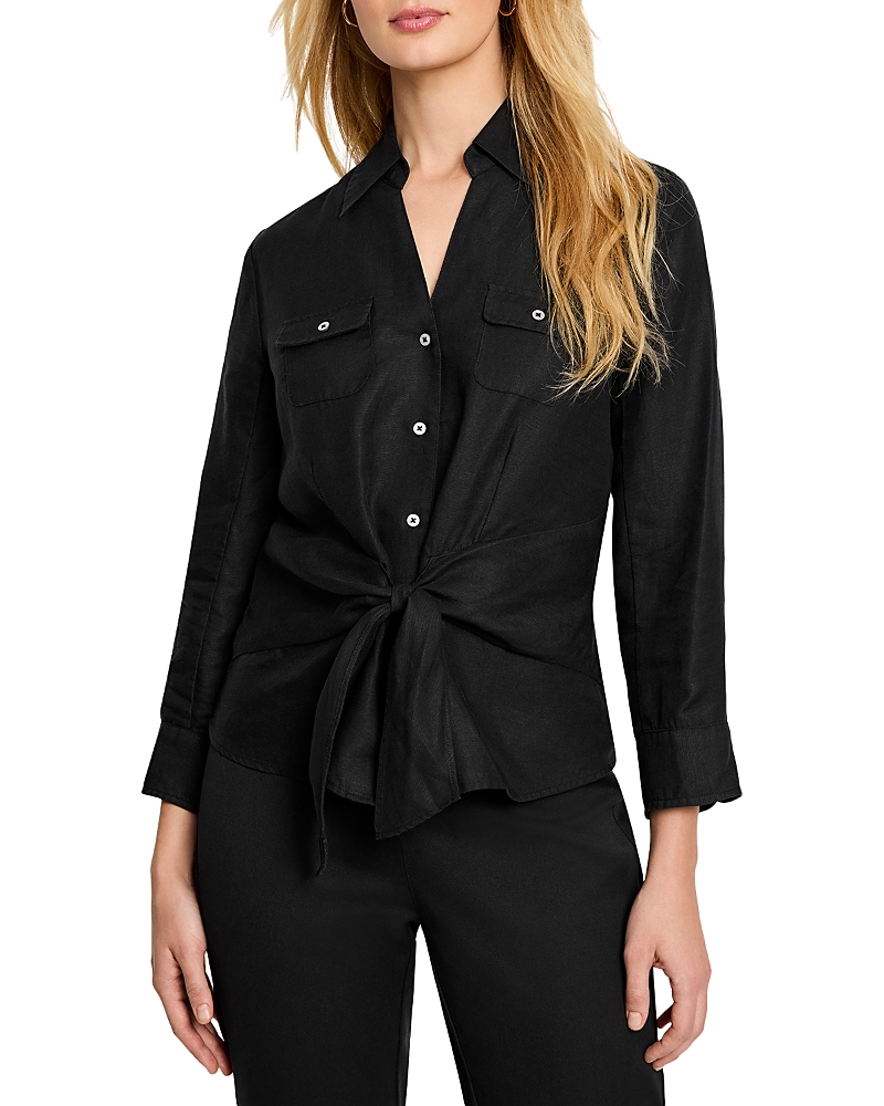 Nic+Zoe Anniversary Tie Front Shirt