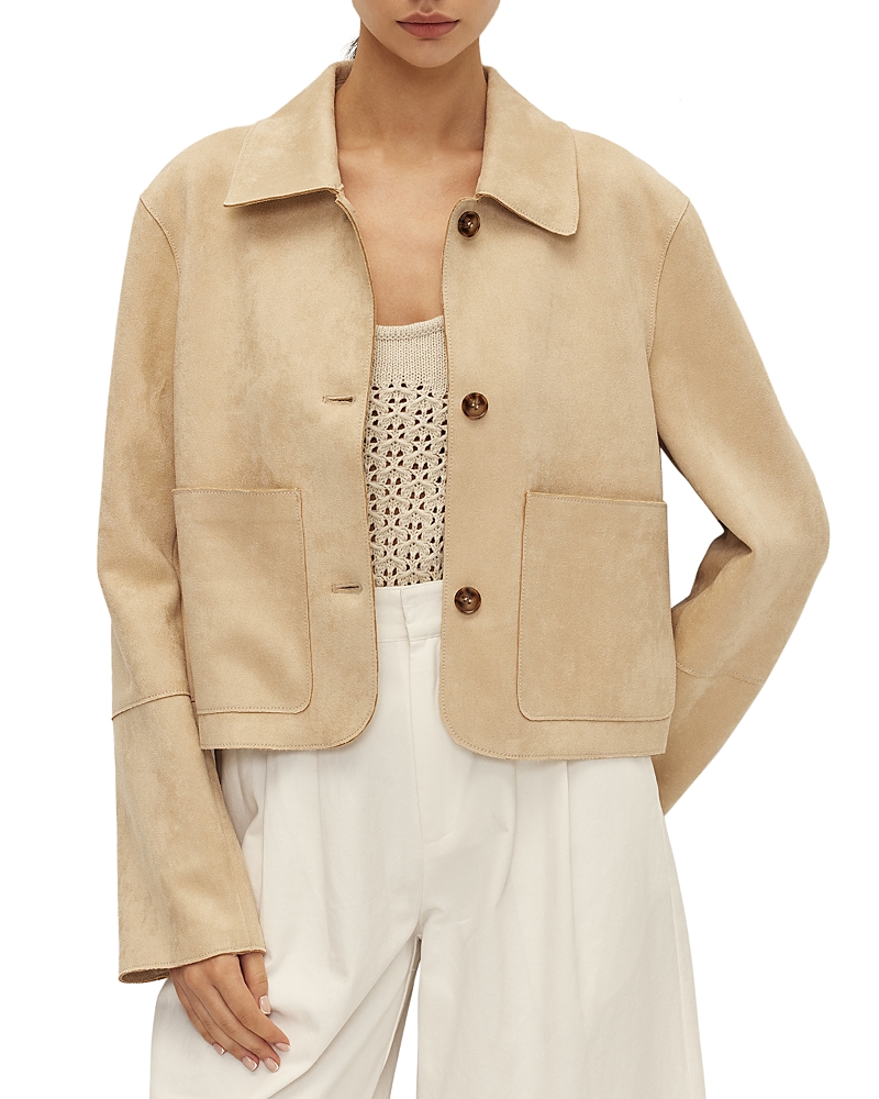 ELODIE FAUX SUEDE JACKET