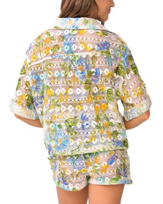 Blake Button Top Swim Cover-Up