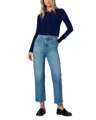 The Margot High Rise Crop Straight Leg Jeans in Metaphor