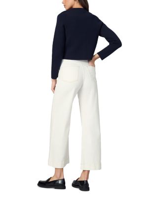 The Ellia High Rise Wide Leg Ankle Jeans in Milk