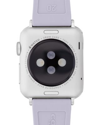 Apple Watch&reg; Purple Floral Print Silicone Strap, 38/40/41mm