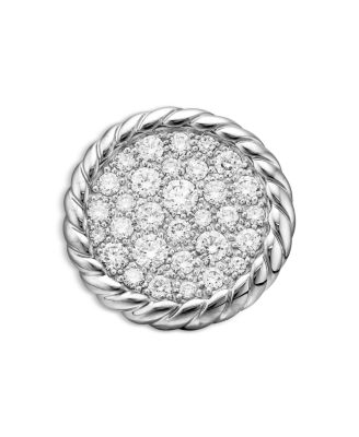 Sterling Silver DY Elements&reg; Diamond Cluster Stud Earrings