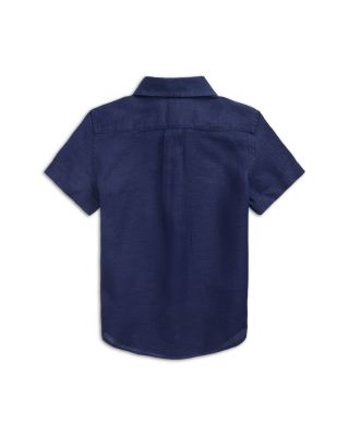 Boys' Linen Short Sleeve Shirt - Little Kid