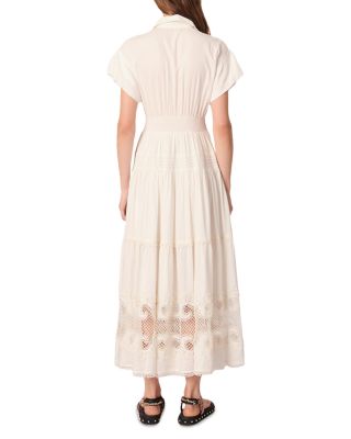 Embroidered Ruffled Maxi Dress