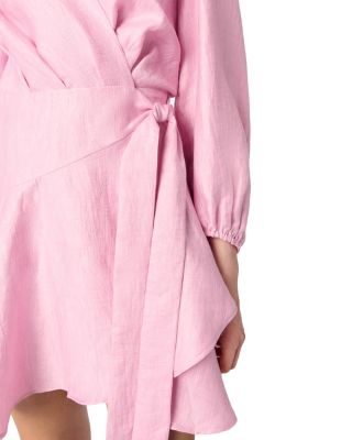 Linen Wrap Dress