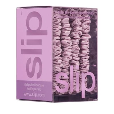 Pure Silk Back to Basics Skinny Scrunchies in Wildflower, Set of 4