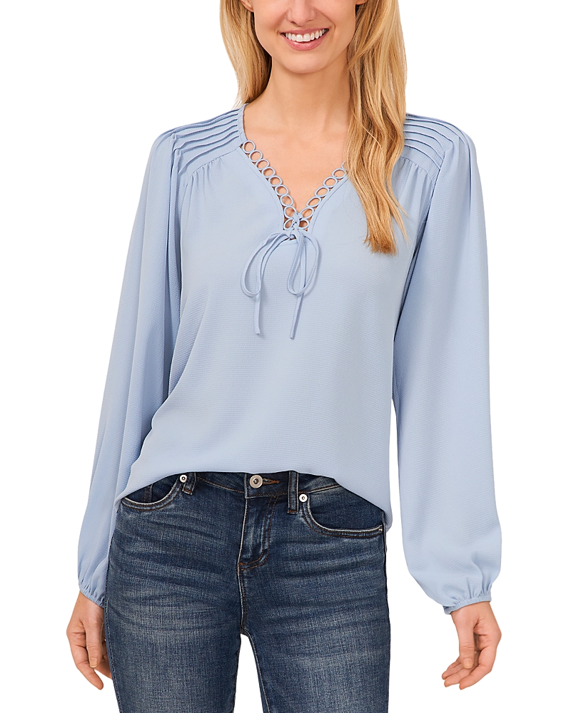 CeCe Pintuck Blouson Sleeve Blouse