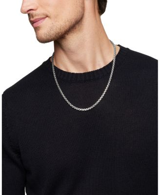 Men's Large Box Chain Necklace 26", 4.8mm