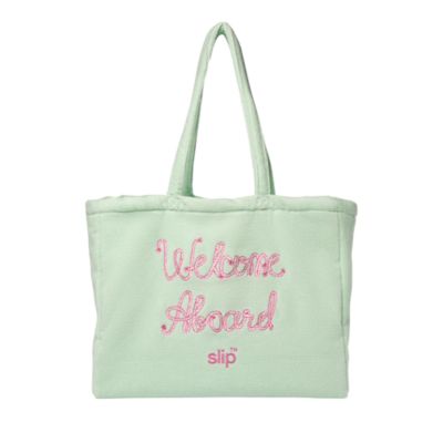 Pure Silk Les Vacances Travel Pillow &amp; Beach Bag