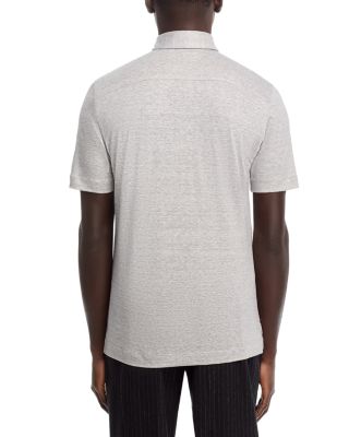 Wool & Linen M&eacute;lange Jersey Polo