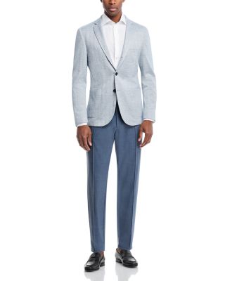 Linen, Silk, & Cotton Herringbone Jersey Soft Jacket