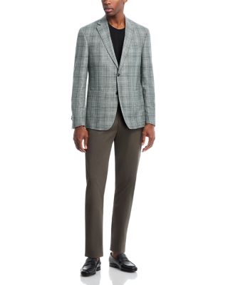 Plaid Regular Fit Unstructured Sport Coat - Exclusive