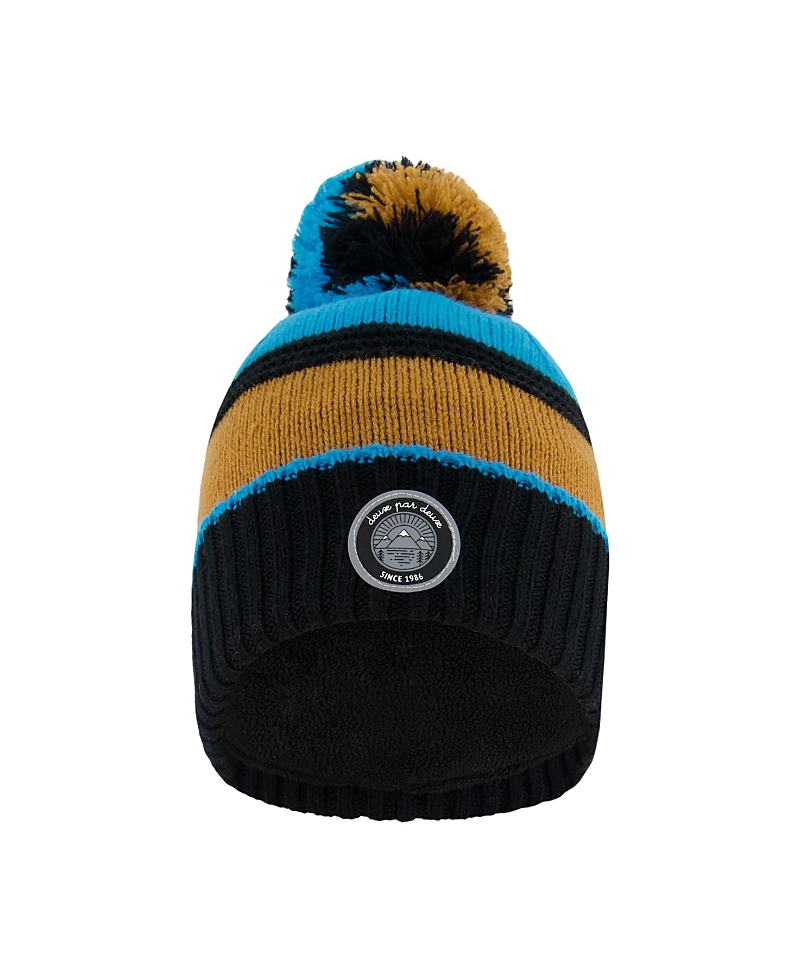 Deux Par Deux Boys' Knit Hat - Little Kid In Color Block