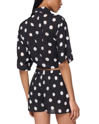 Printed Cover Up Shirt & Cover Up Shorts