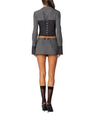 Angela Tailored Zip Up Top