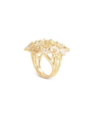 Bloom Gathered Cocktail Ring in 18K Gold Plated - Exclusive
